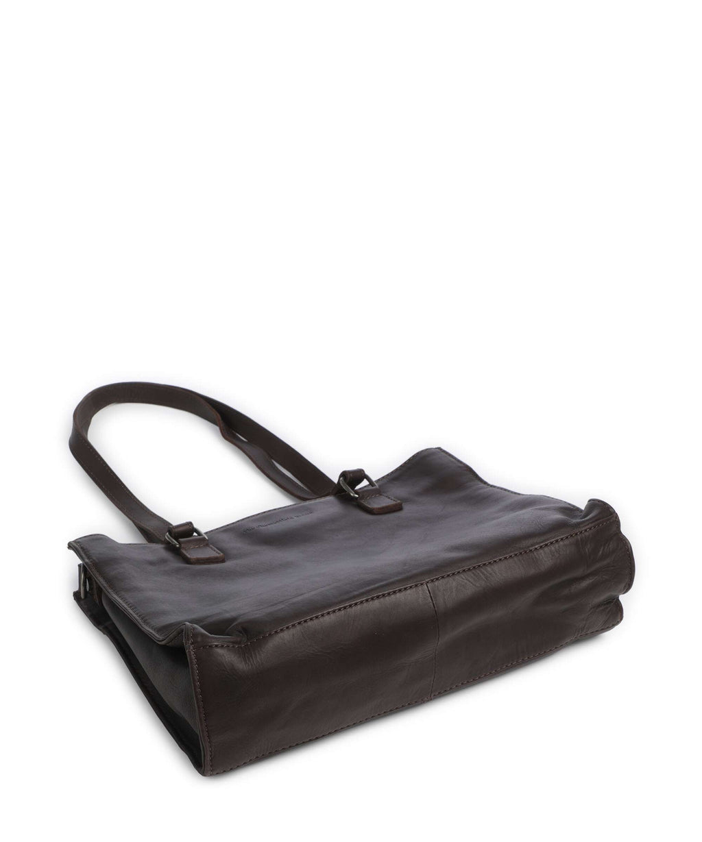The Chesterfield Brand Wax Pull Up Cow Ellsworth Tote bag brown