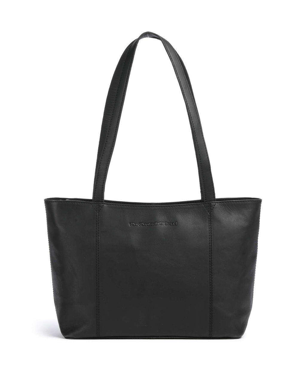 The Chesterfield Brand Wax Pull Up Cow Anira Tote bag black