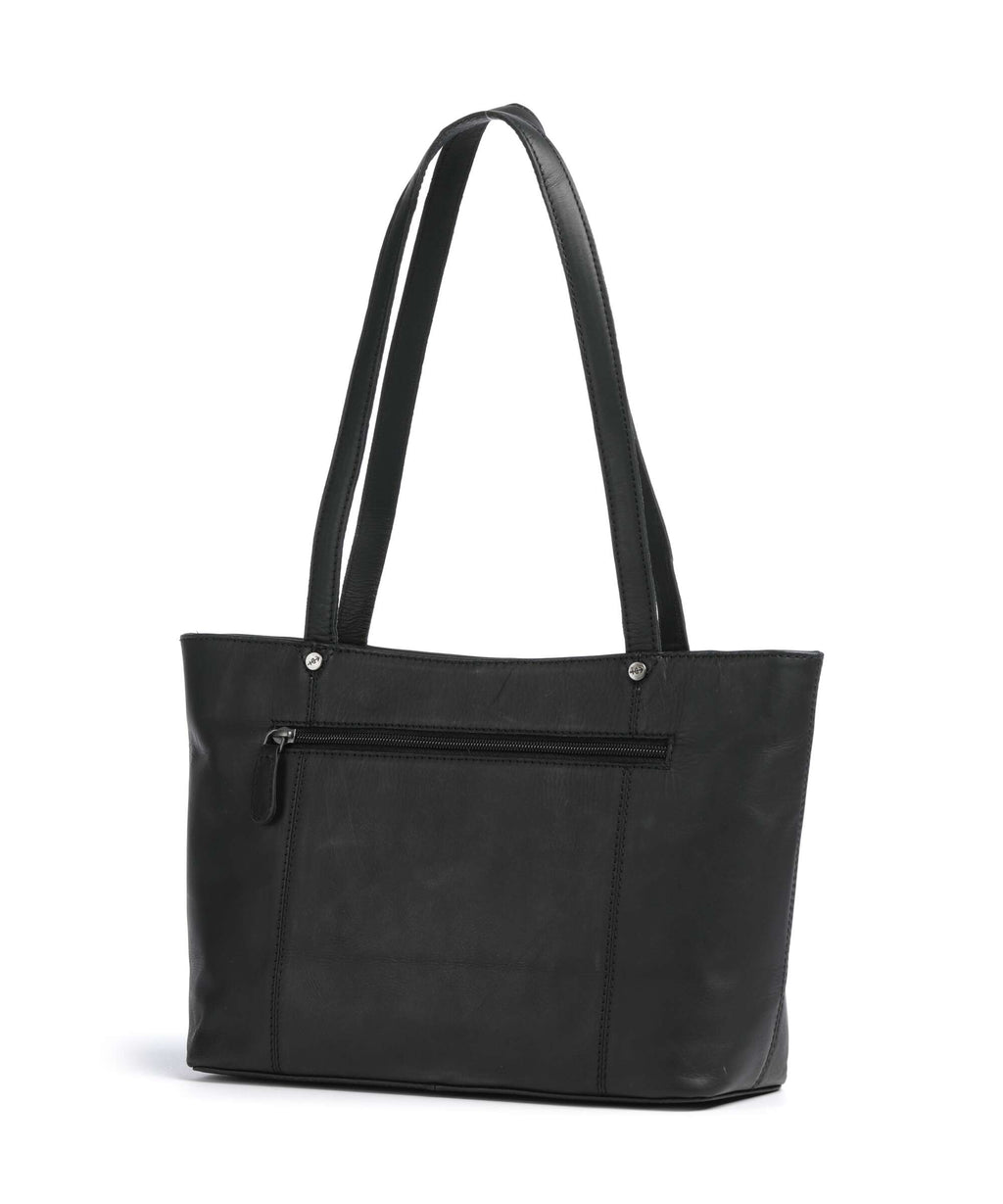 The Chesterfield Brand Wax Pull Up Cow Anira Tote bag black