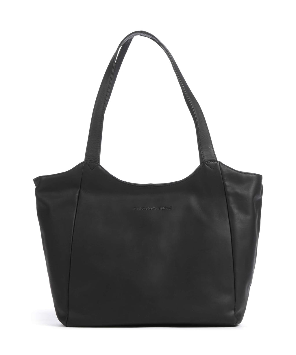 The Chesterfield Brand Wax Pull Up Cow Mireya Tote bag black
