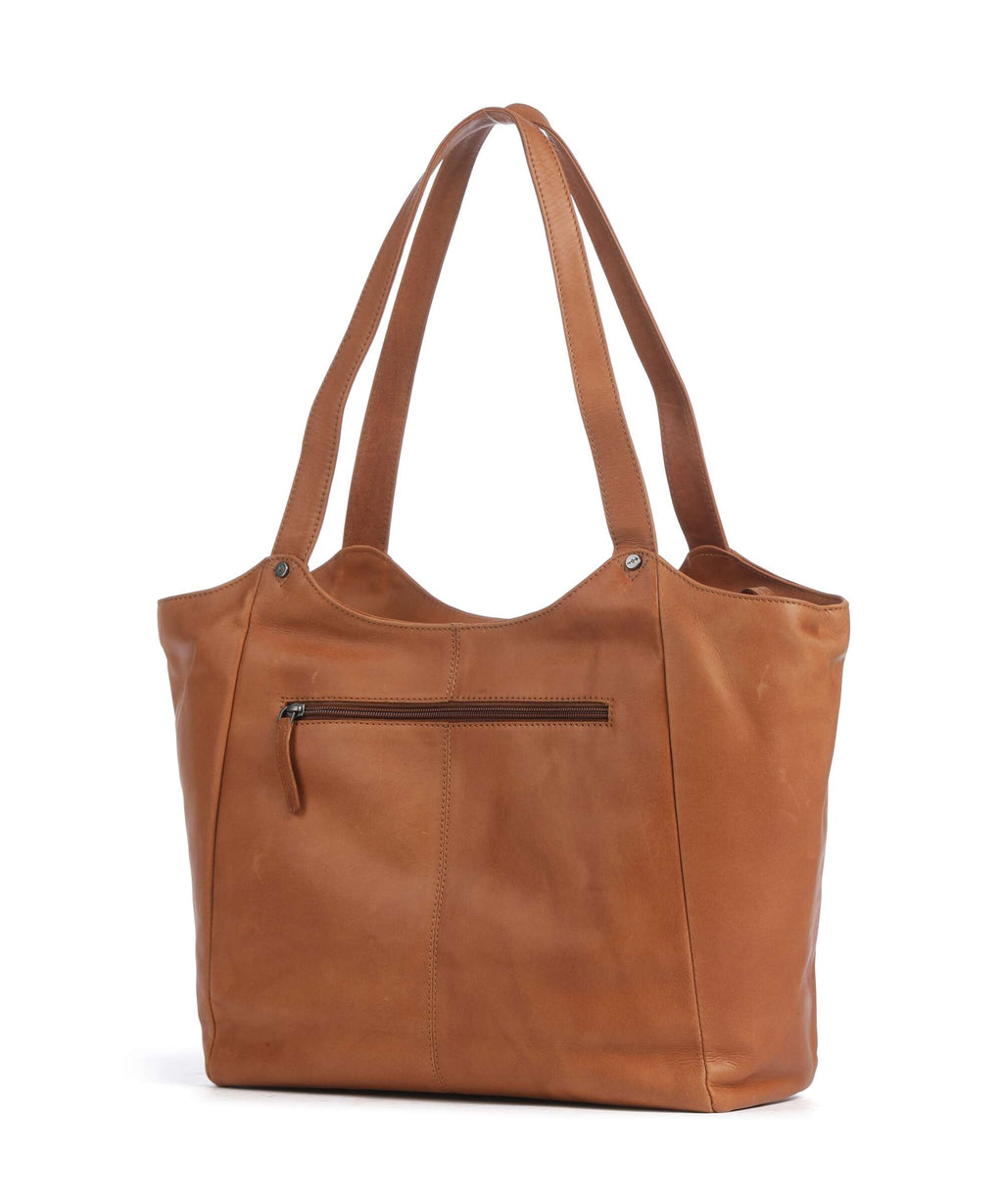 The Chesterfield Brand Wax Pull Up Cow Mireya Tote bag cognac