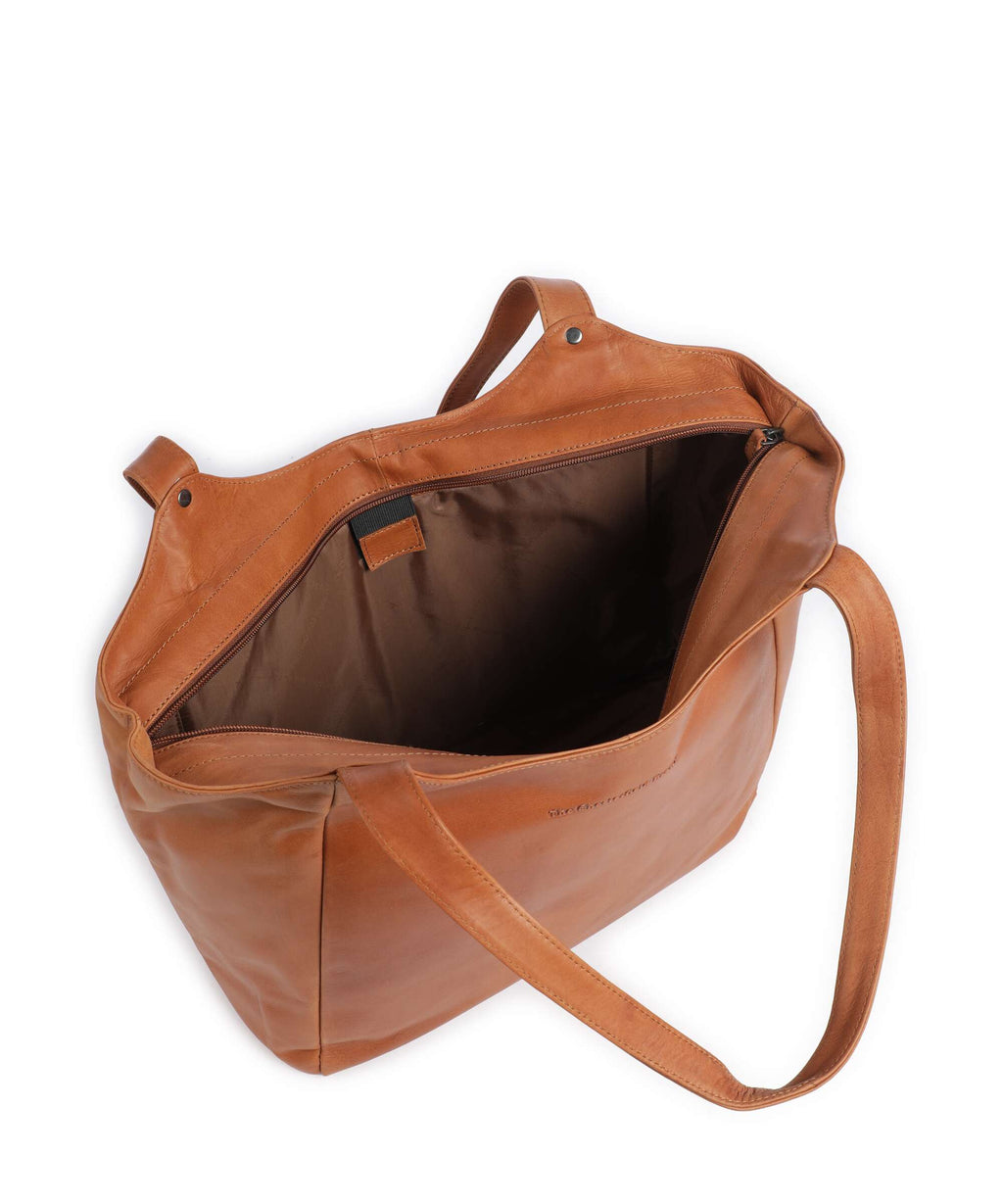 The Chesterfield Brand Wax Pull Up Cow Mireya Tote bag cognac