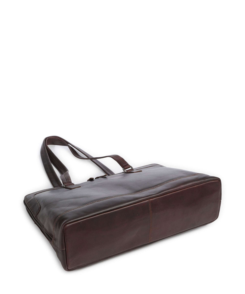 The Chesterfield Brand Wax Pull Up Cow Isara Tote bag brown
