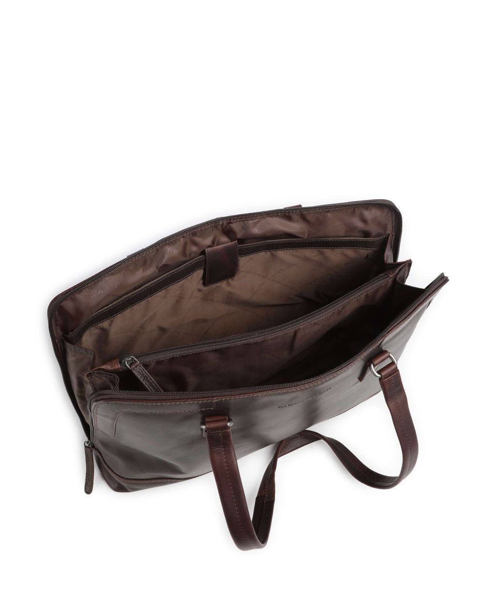 The Chesterfield Brand Wax Pull Up Cow Isara Tote bag brown