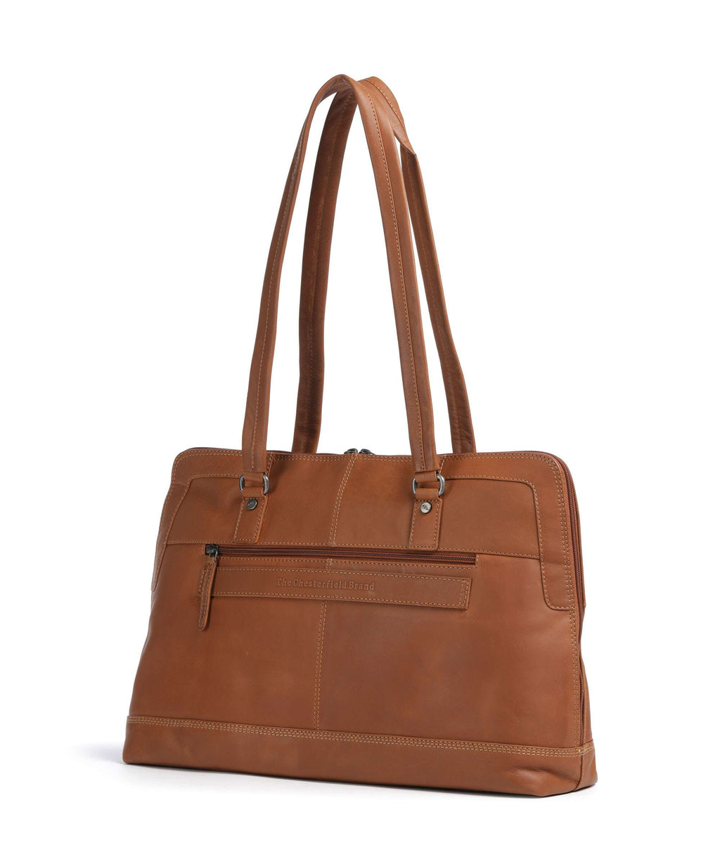 The Chesterfield Brand Wax Pull Up Cow Isara Tote bag cognac