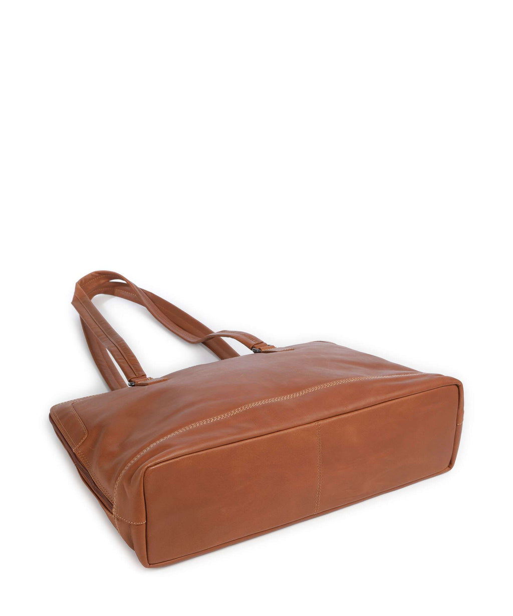 The Chesterfield Brand Wax Pull Up Cow Isara Tote bag cognac
