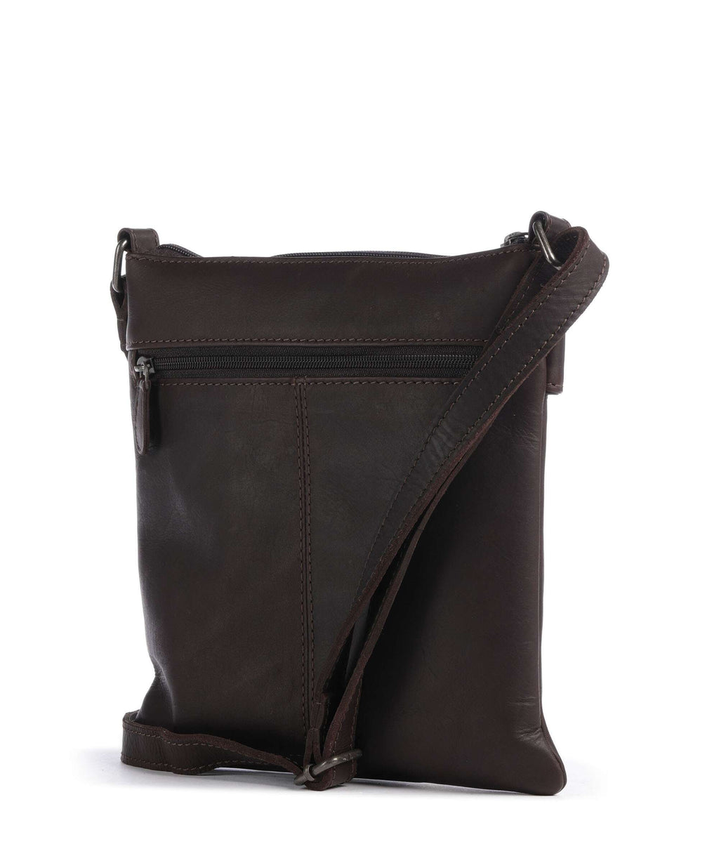 The Chesterfield Brand Wax Pull Up Cow Trenton Crossbody bag brown