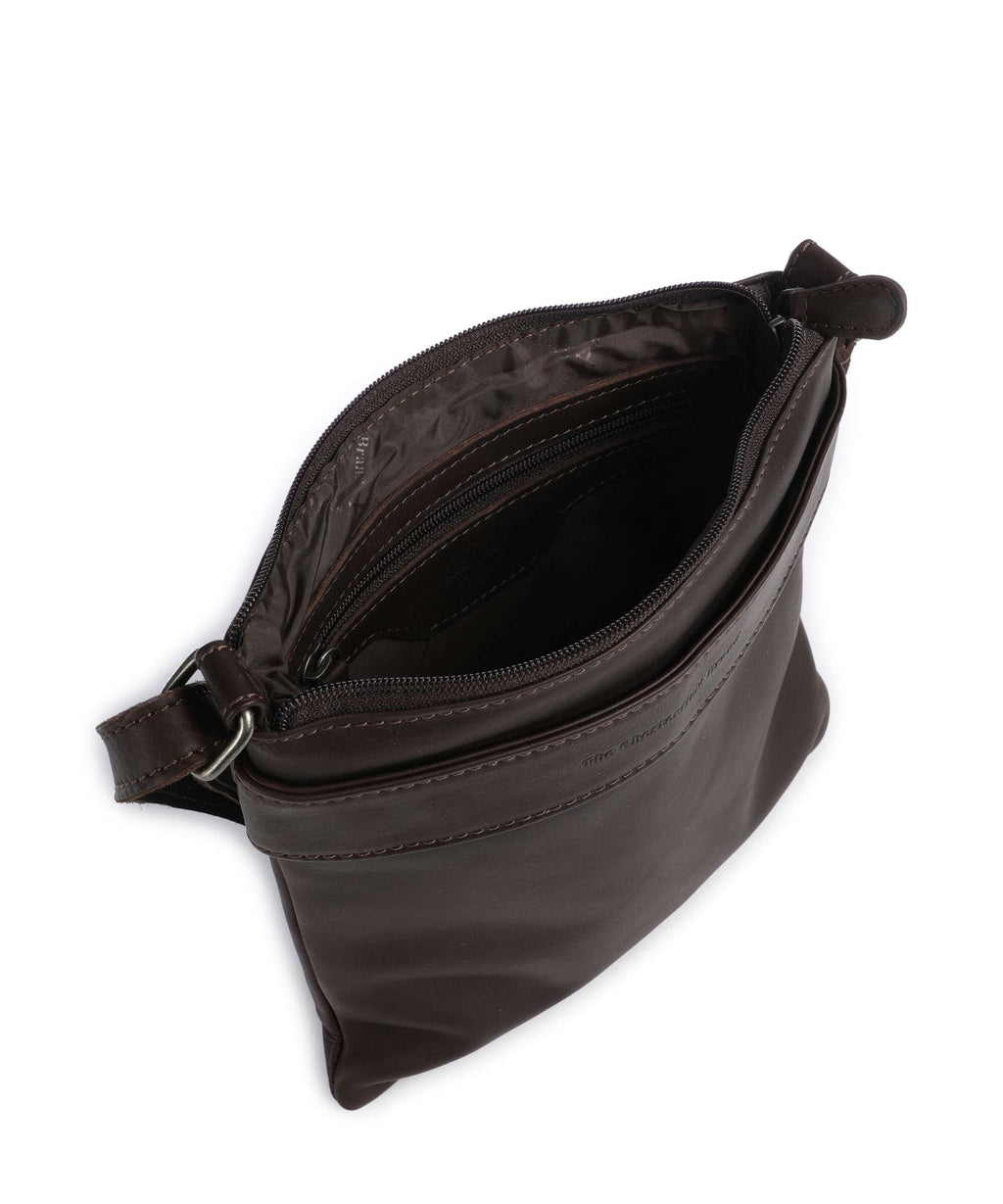 The Chesterfield Brand Wax Pull Up Cow Trenton Crossbody bag brown