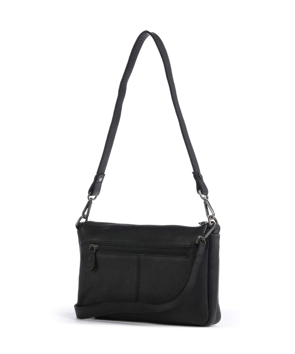 The Chesterfield Brand Wax Pull Up Cow Orinoco Shoulder bag black
