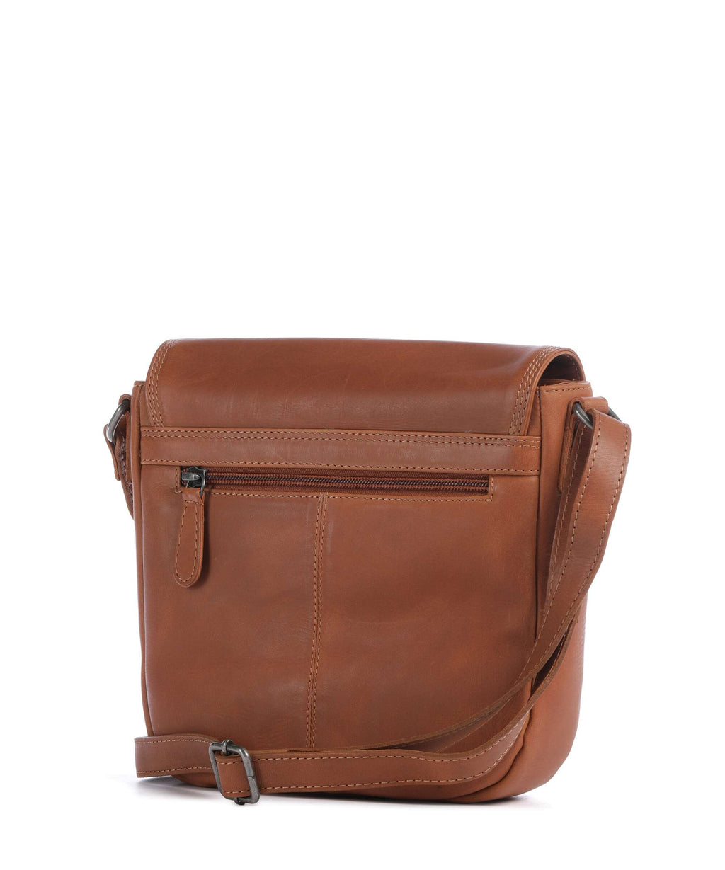 The Chesterfield Brand Wax Pull Up Cow Vayana Crossbody bag cognac