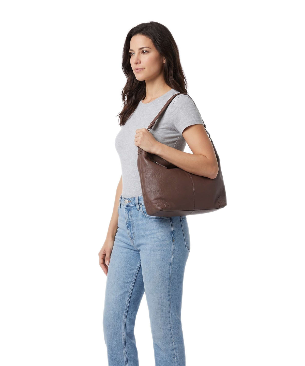 The Chesterfield Brand Serene Astero Hobo bag dark taupe