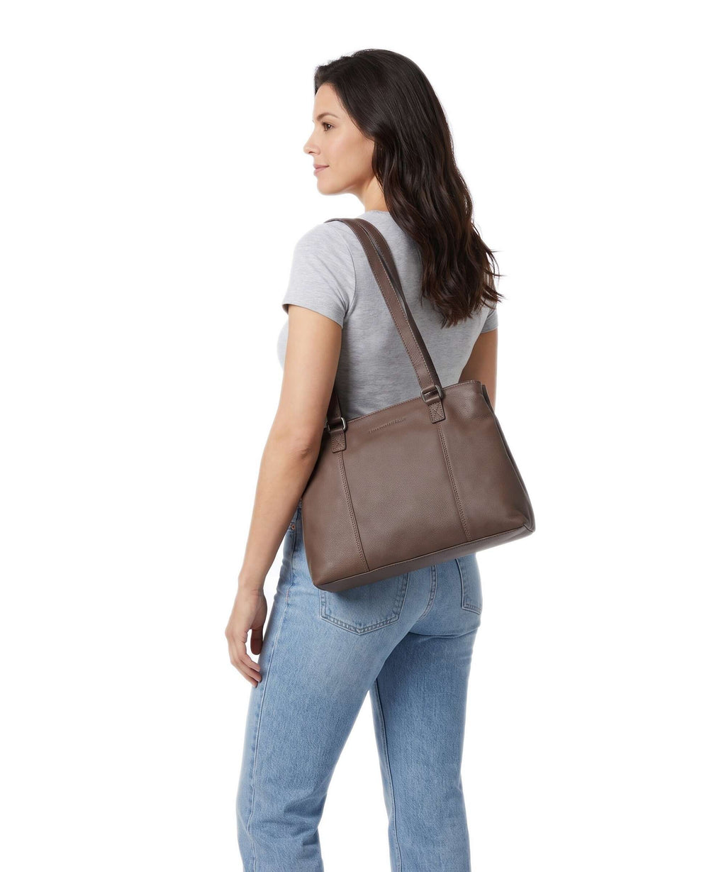 The Chesterfield Brand Serene Marvos Tote bag dark taupe
