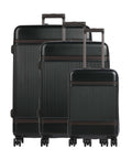 The Chesterfield Brand Zuna Suitcase set (4 wheels) onyx black