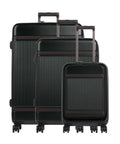 The Chesterfield Brand Zuna Suitcase set (4 wheels) onyx black