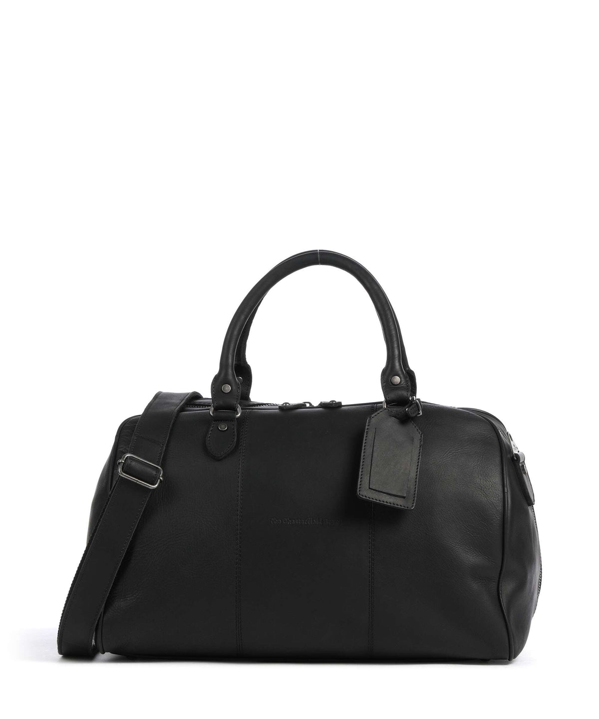 The Chesterfield Brand Wax Pull Up Cow Liam II Weekend bag black
