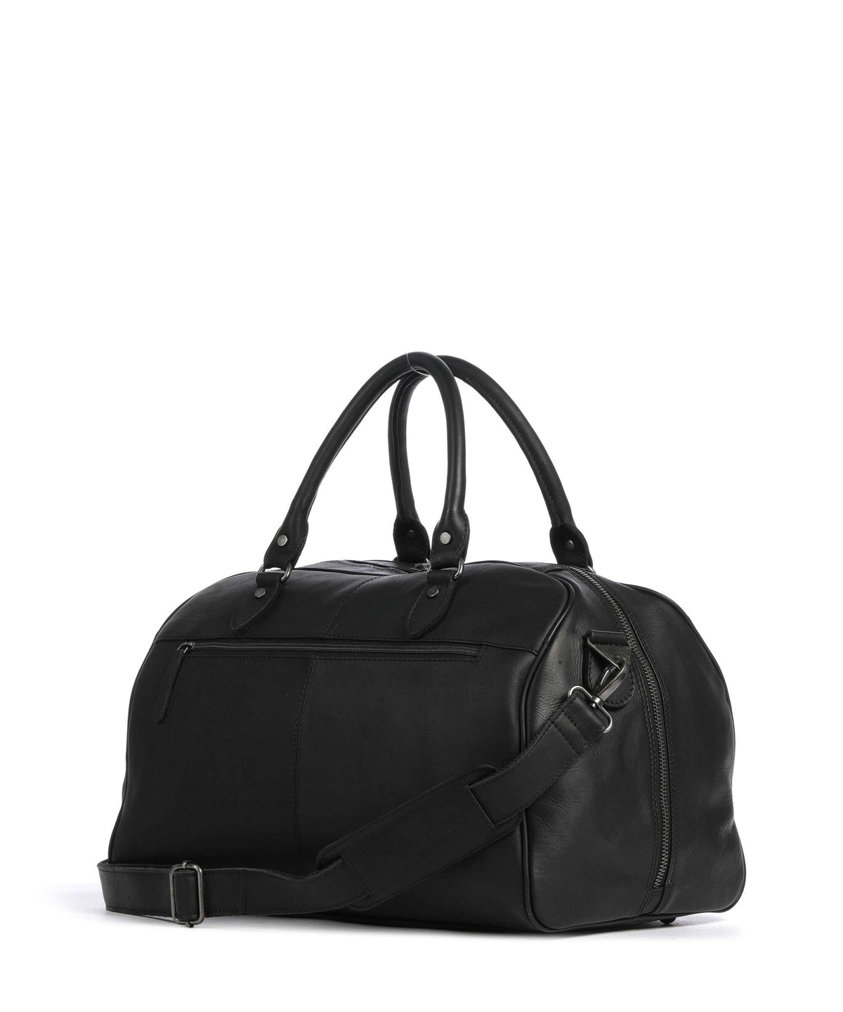 The Chesterfield Brand Wax Pull Up Cow Liam II Weekend bag black