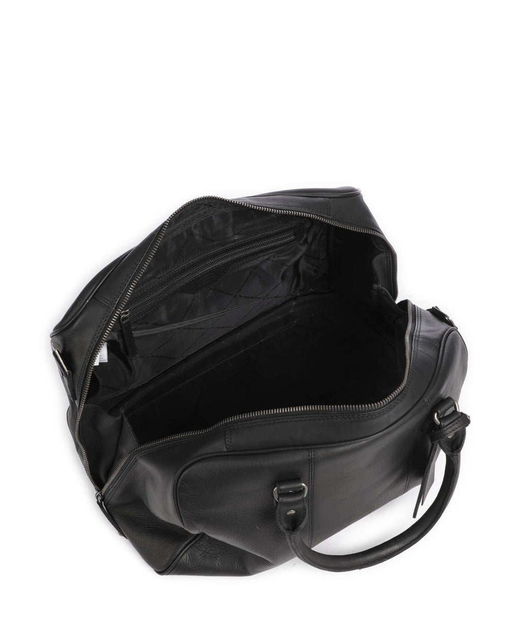 The Chesterfield Brand Wax Pull Up Cow Liam II Weekend bag black