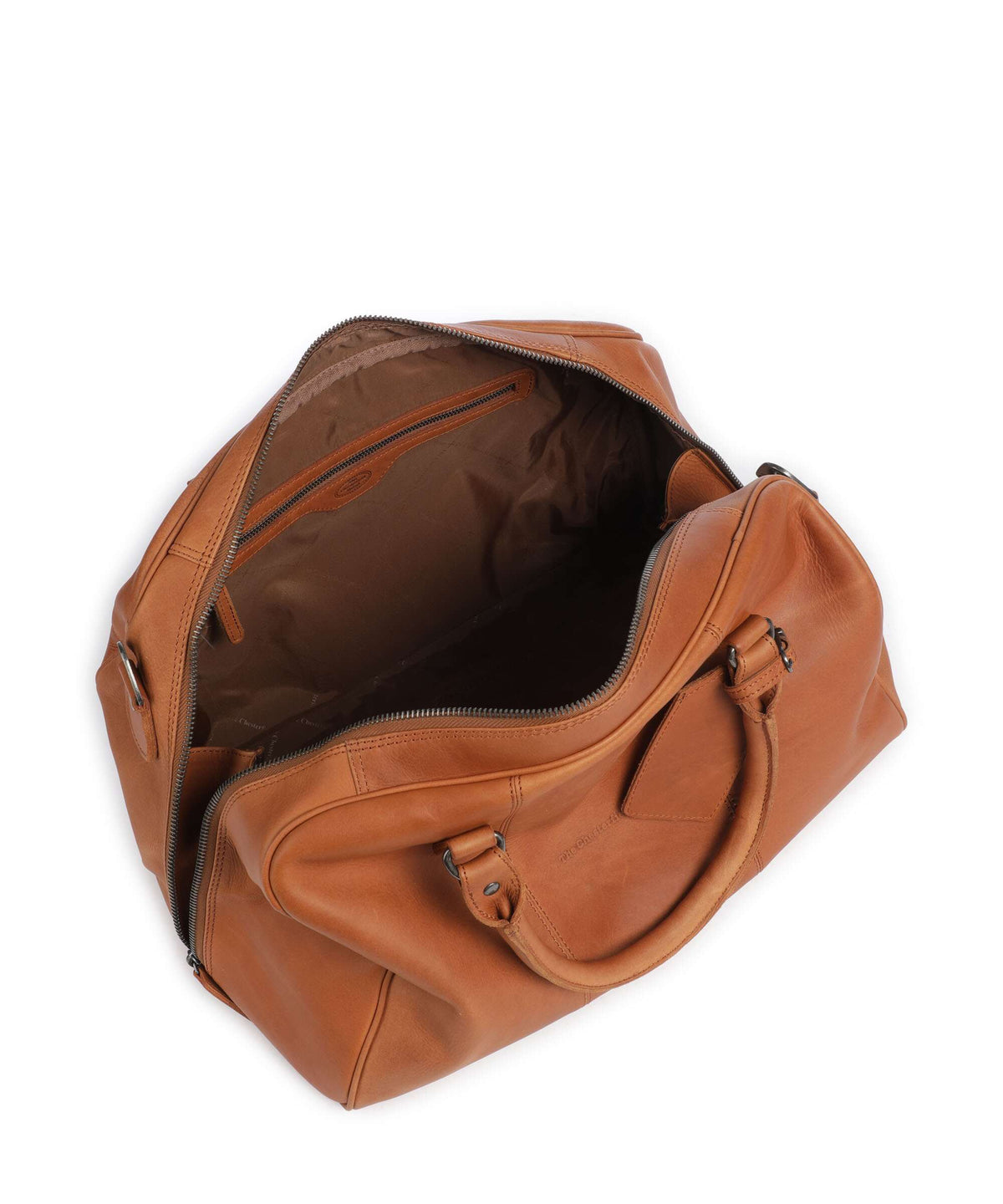 The Chesterfield Brand Wax Pull Up Cow Liam II Weekend bag cognac