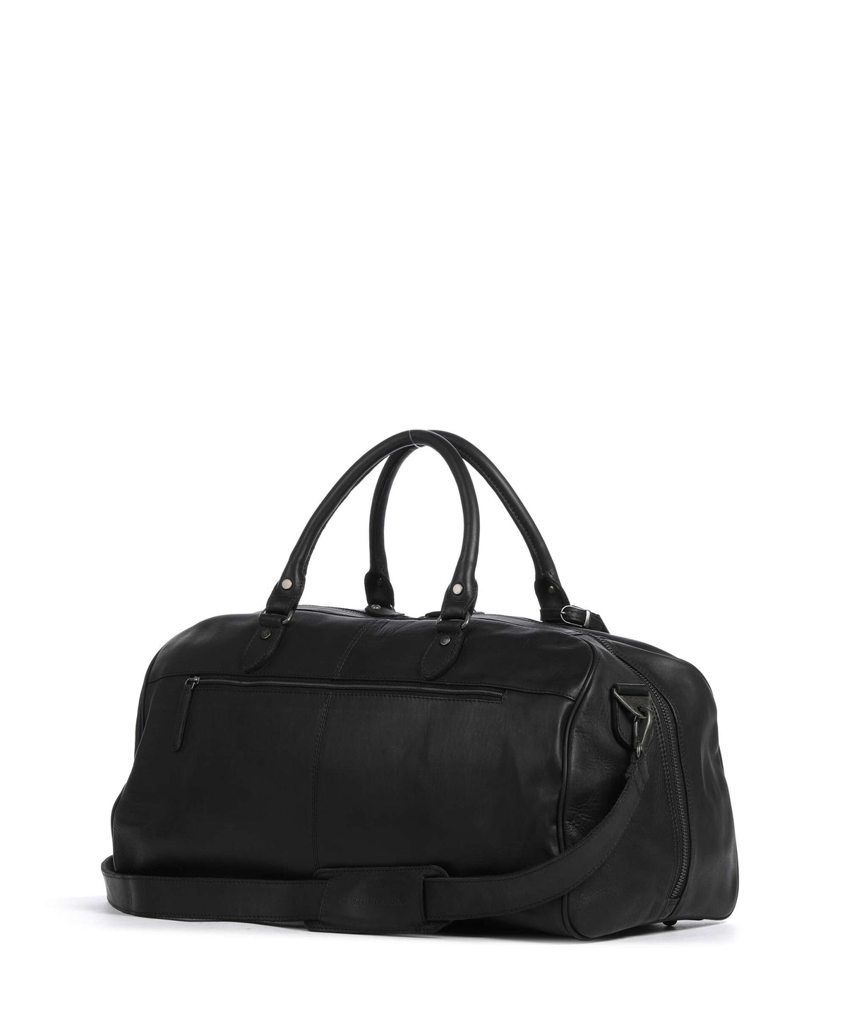 The Chesterfield Brand Wax Pull Up Cow William II Weekend bag black
