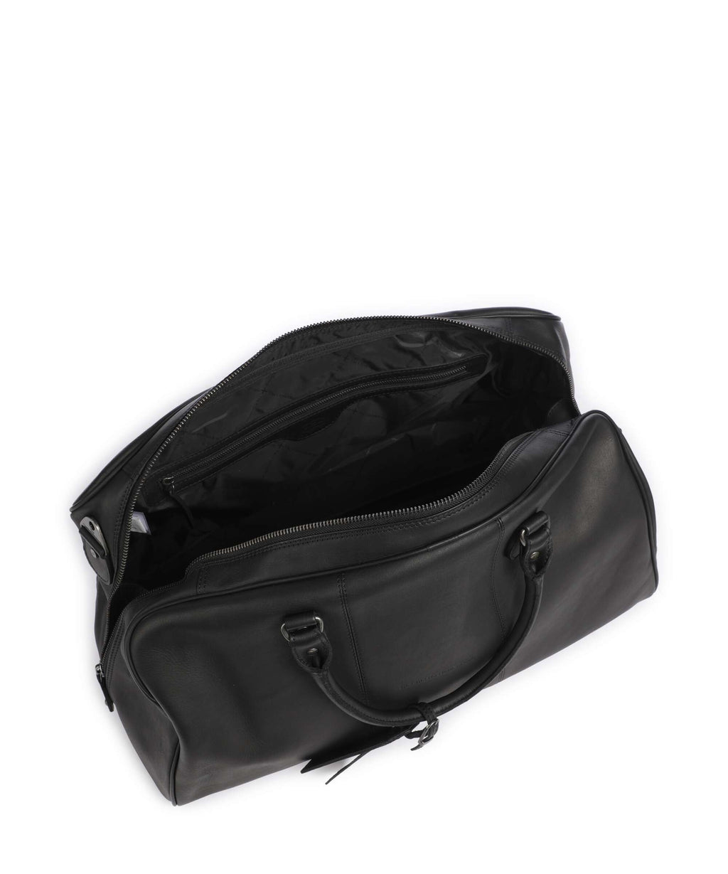 The Chesterfield Brand Wax Pull Up Cow William II Weekend bag black