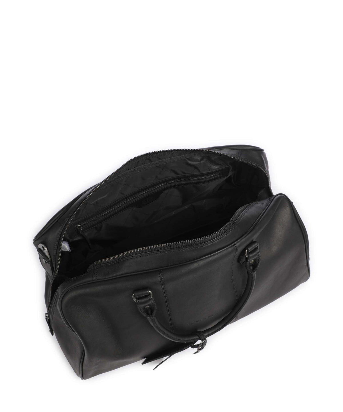 The Chesterfield Brand Wax Pull Up Cow William II Weekend bag black