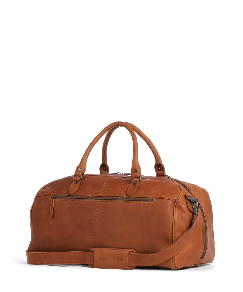 The Chesterfield Brand Wax Pull Up Cow William II Weekend bag cognac