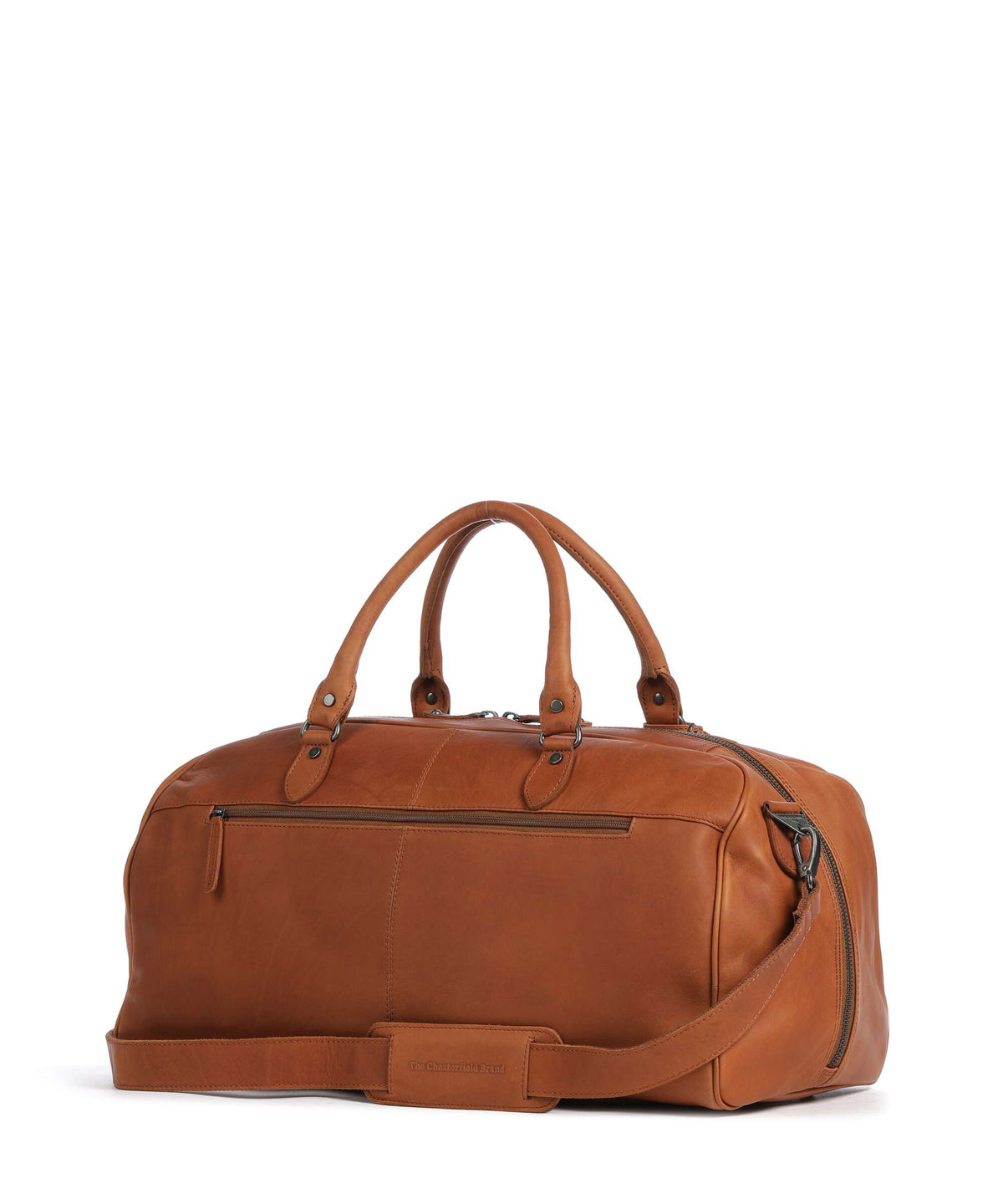 The Chesterfield Brand Wax Pull Up Cow William II Weekend bag cognac