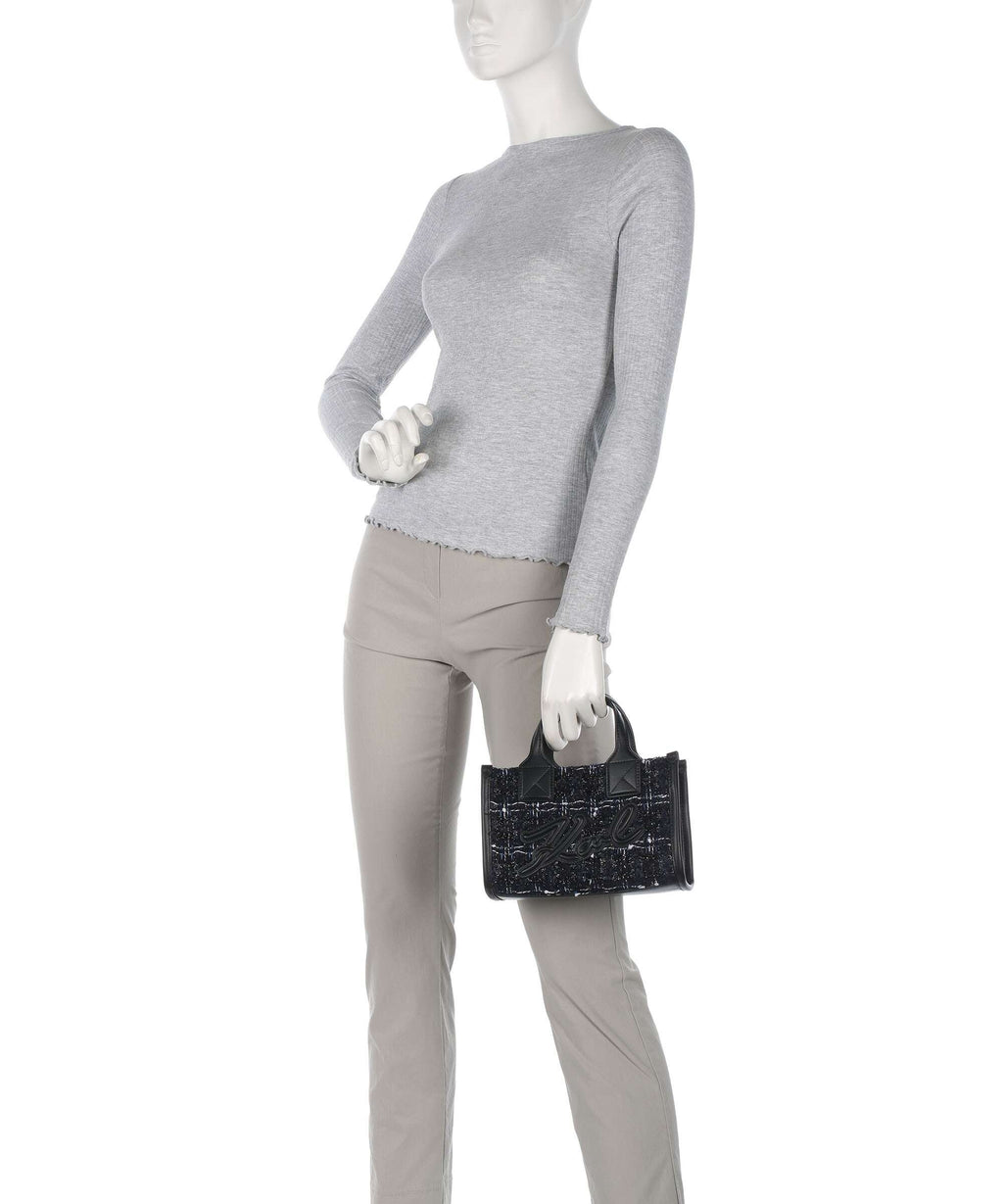 Karl Lagerfeld K/Skuare Small Handbag dark navy/boucle