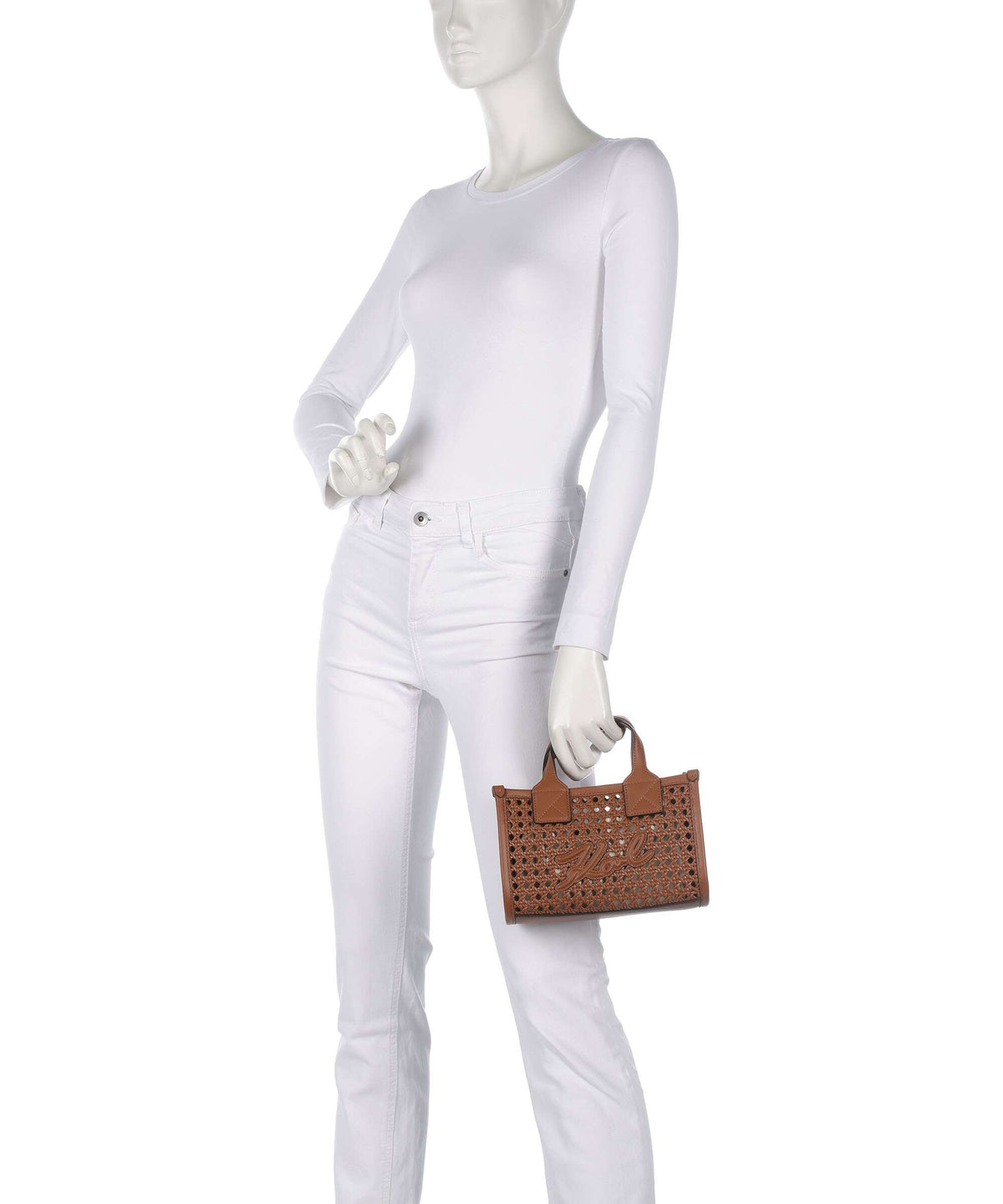 Karl Lagerfeld K/Skuare Small Handbag dark tan