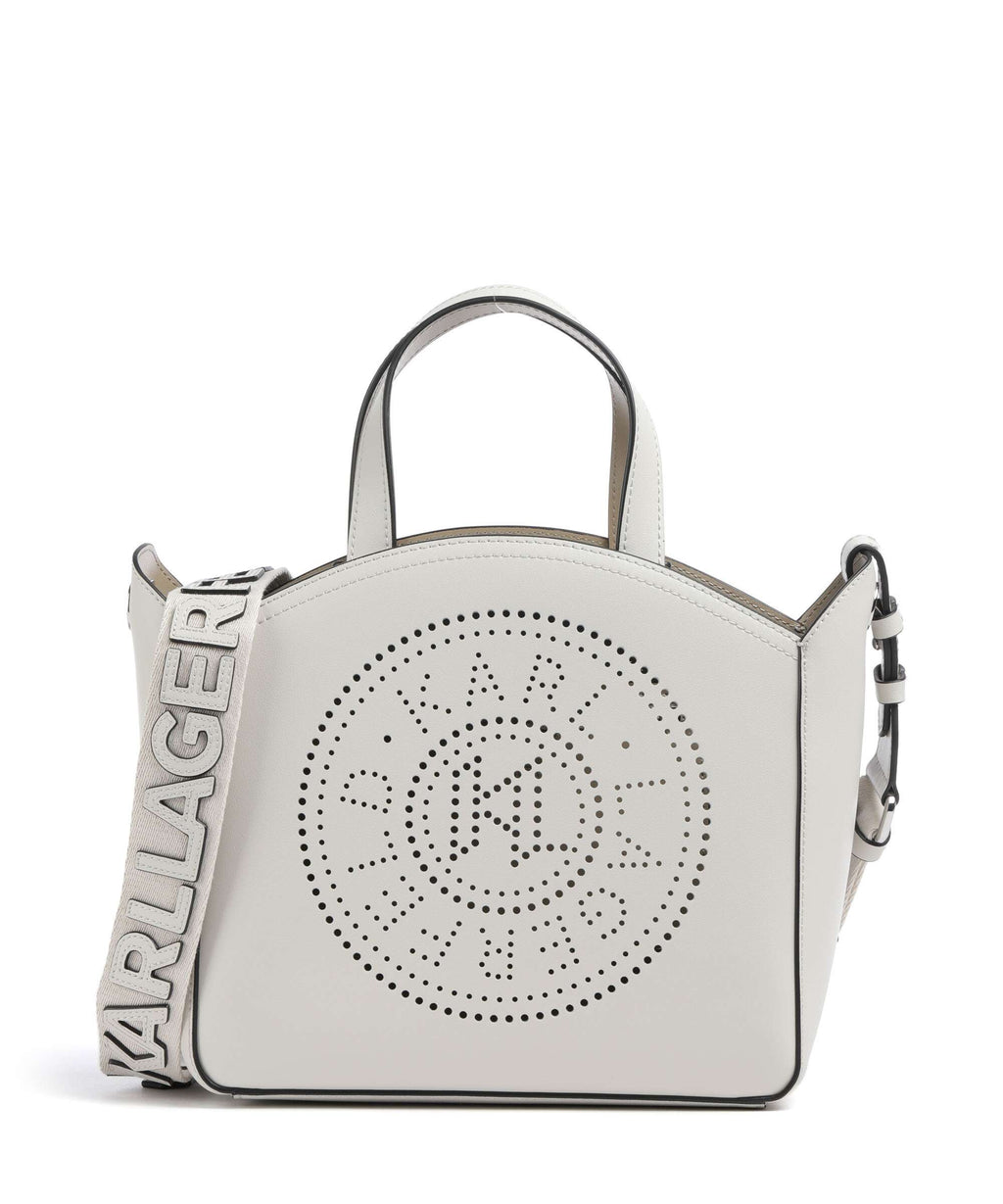 Karl Lagerfeld K/Circle Small Handbag cement