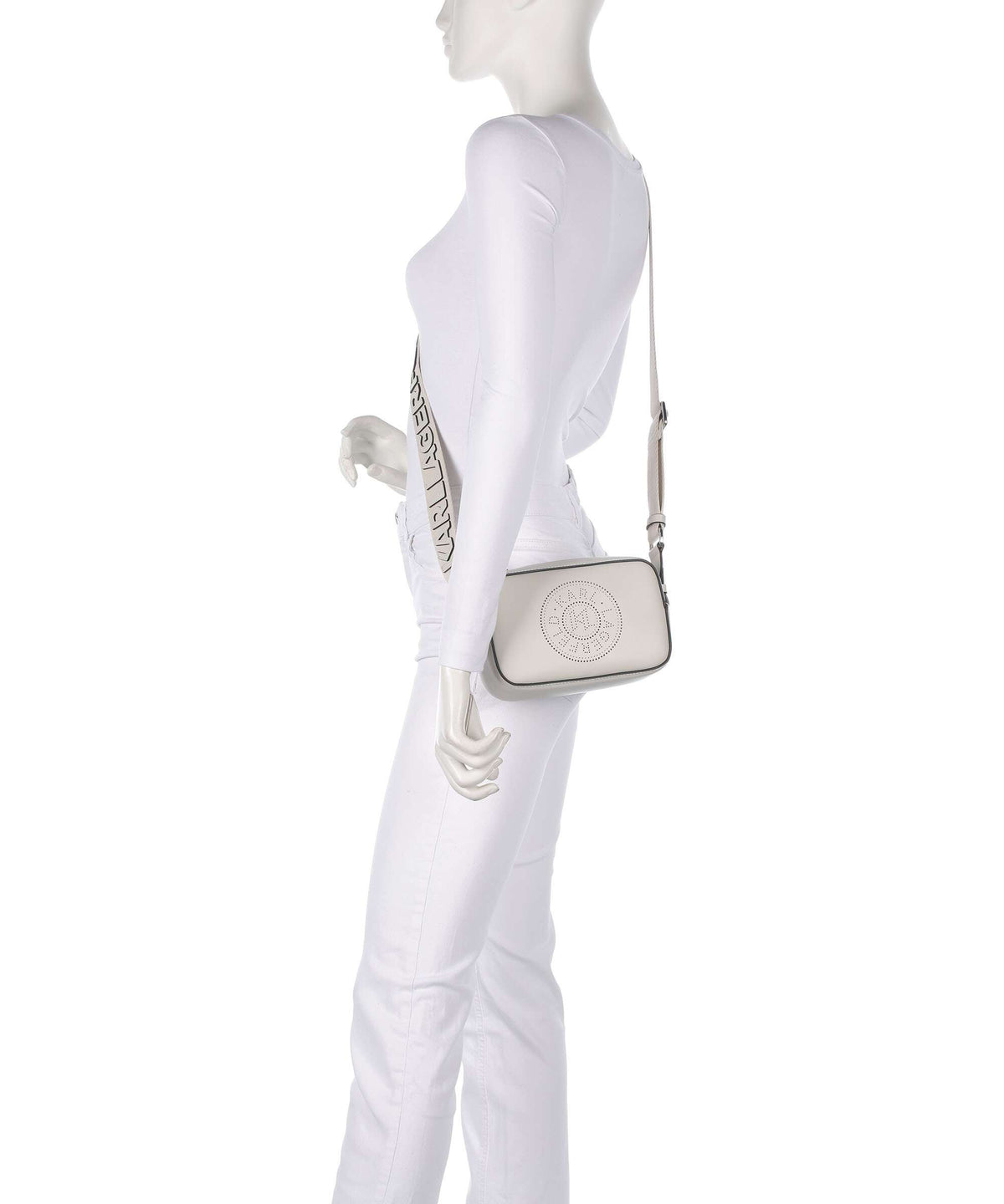 Karl Lagerfeld K/Circle Crossbody bag cement