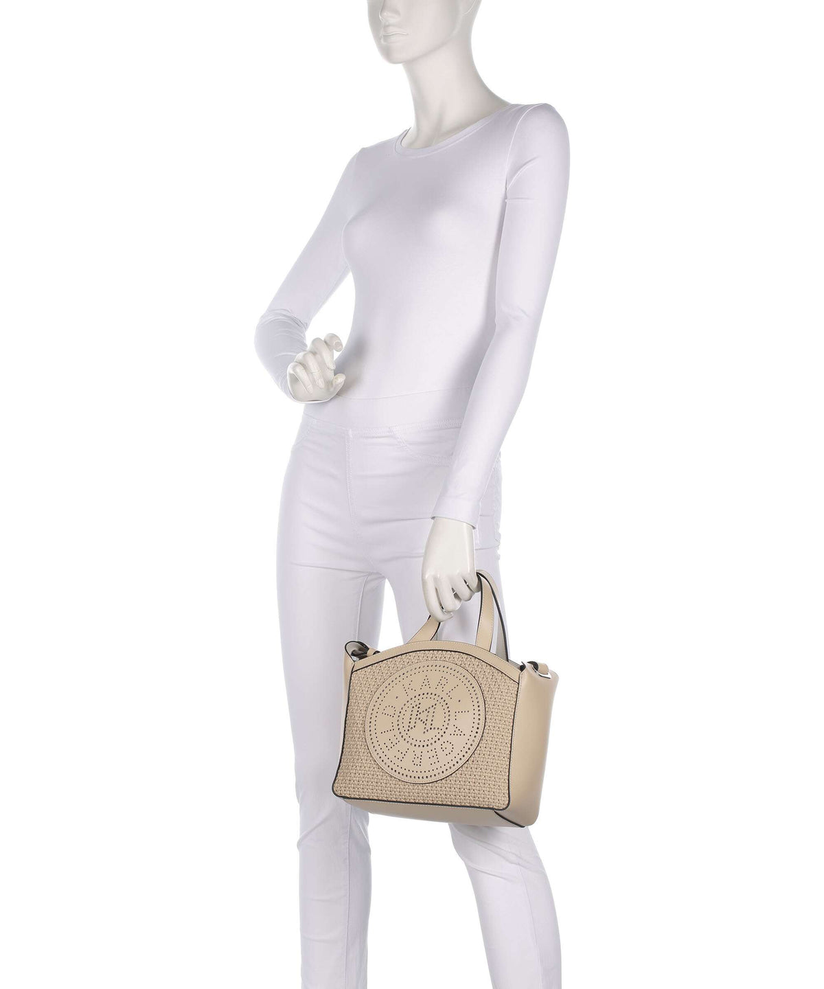 Karl Lagerfeld K/Circle Small Handbag trench beige