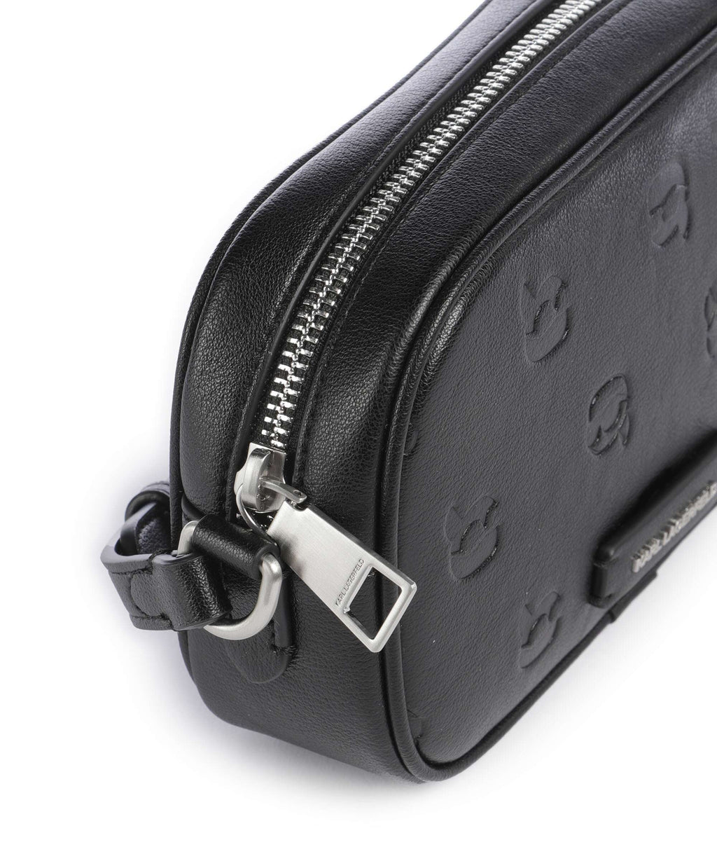 Karl Lagerfeld K/Ikon Monogram Crossbody bag tonal black