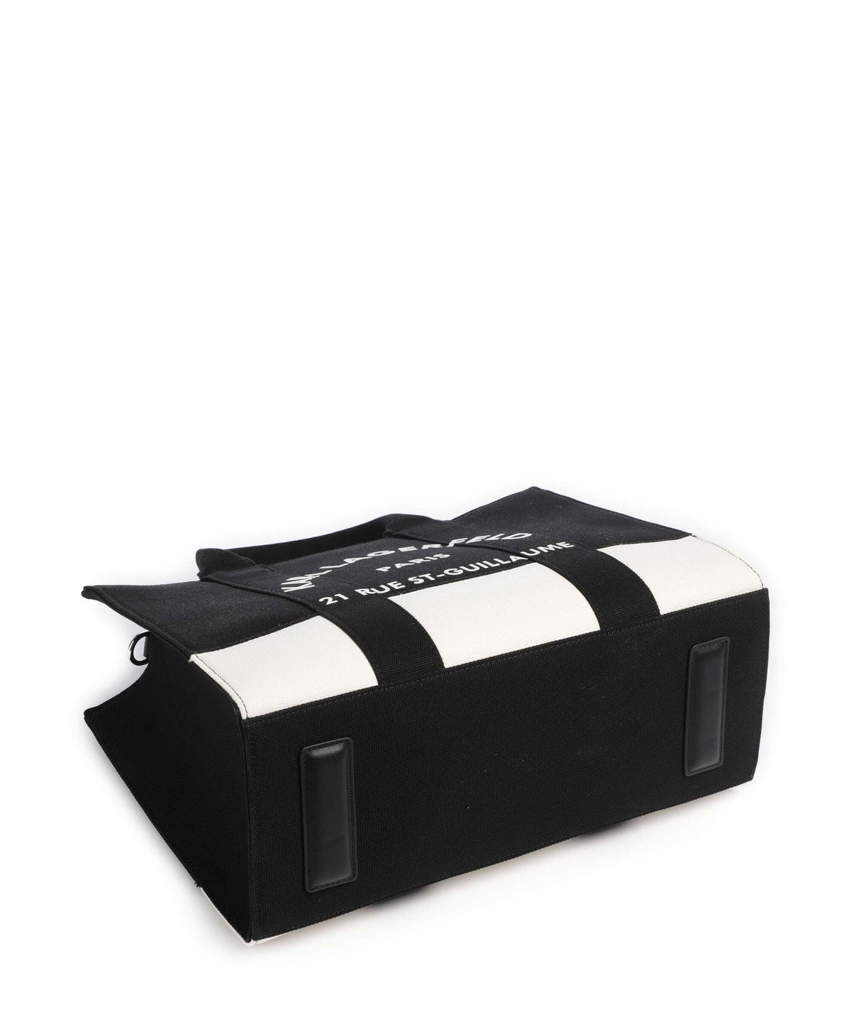 Karl Lagerfeld K/Rue St Guillaume Medium Handbag cannoli cream/black