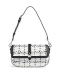 Karl Lagerfeld K/Autograph Boucle Shoulder bag black/white