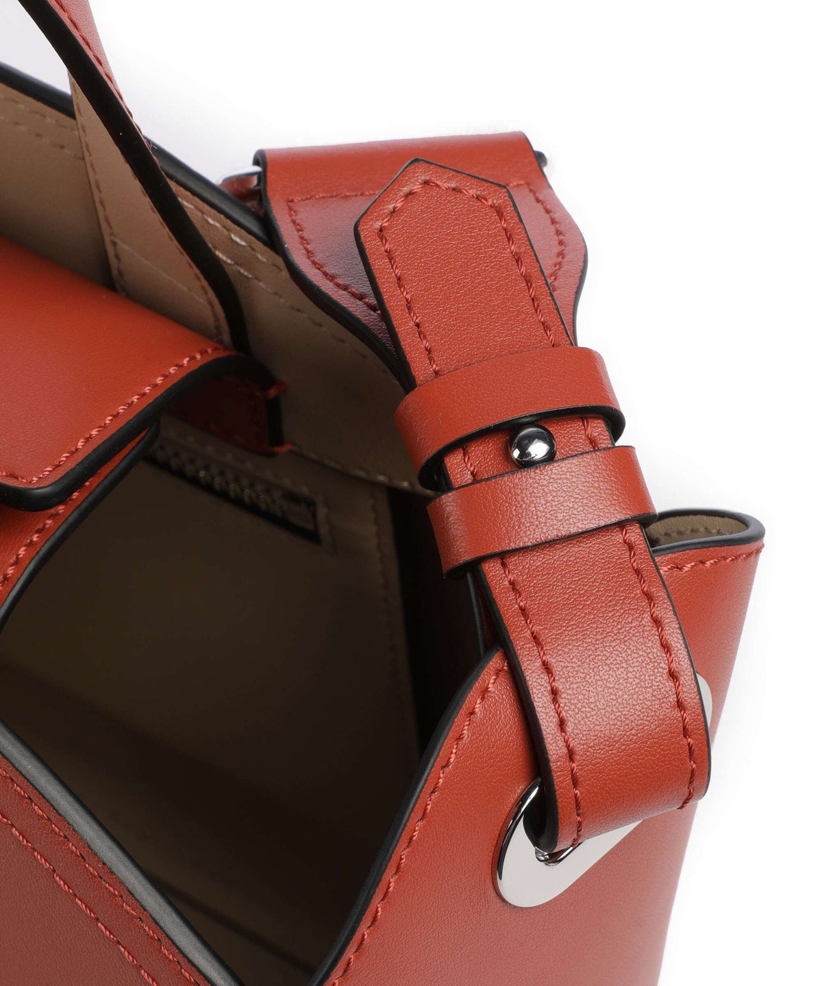 Karl Lagerfeld K/Circle Small Handbag red brick