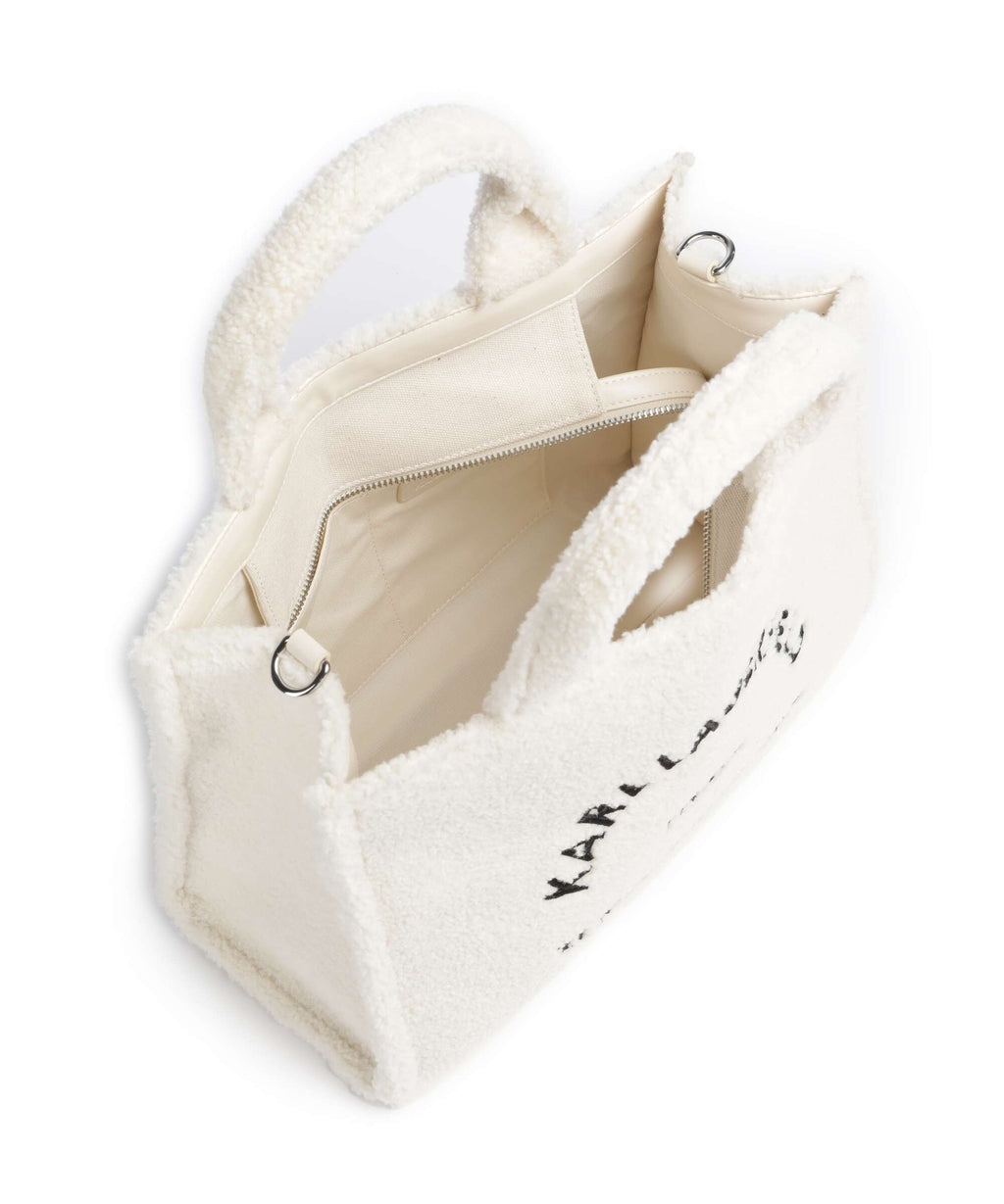 Karl Lagerfeld K/Rue St Guillaume Medium Handbag off white