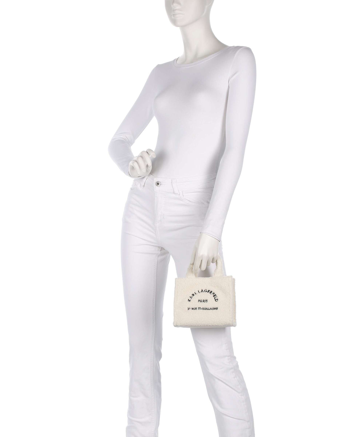 Karl Lagerfeld K/Rue St Guillaume Mini Crossbody bag off white