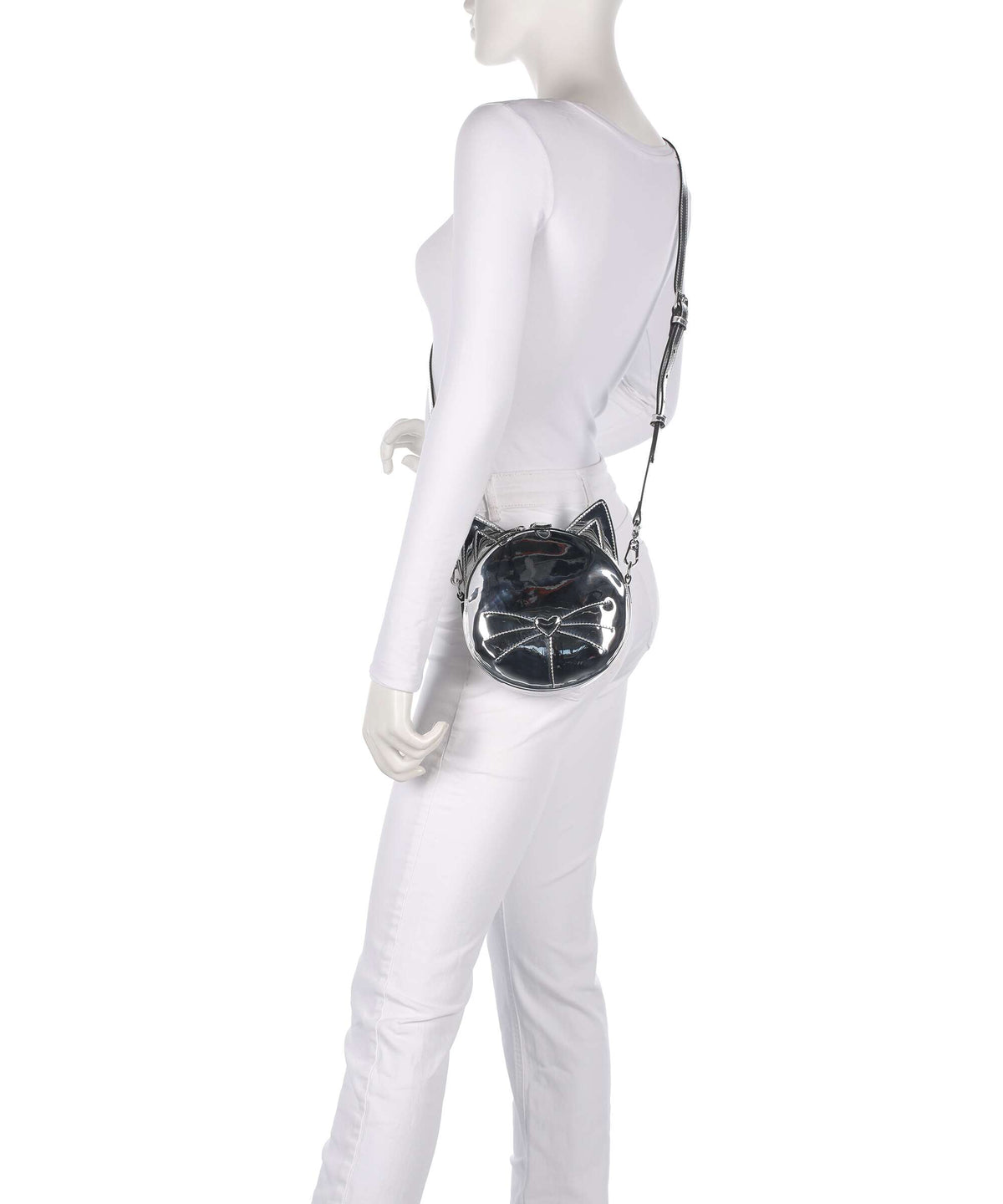 Karl Lagerfeld Ikon Chat Crossbody bag silver