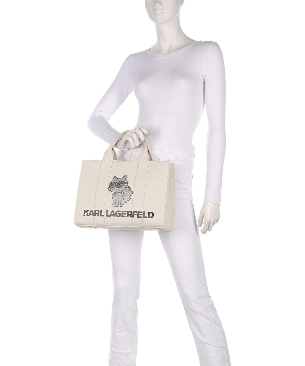 Karl Lagerfeld Ikon Choupette Medium Handbag natural
