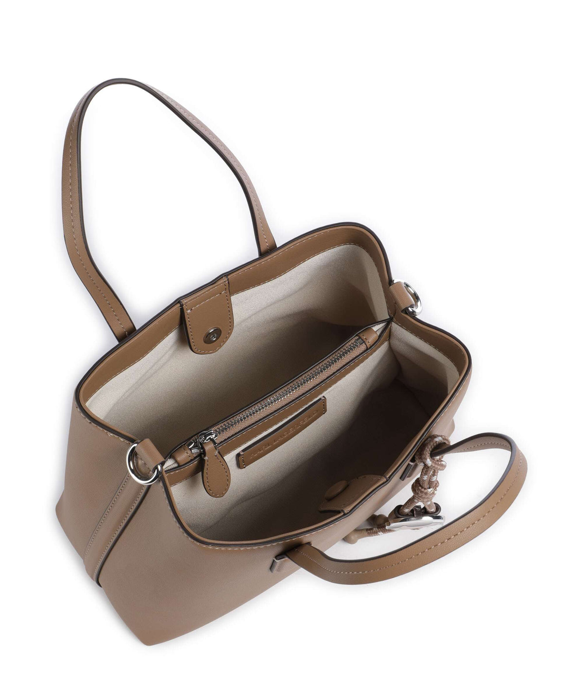 Karl Lagerfeld Ikon Small Handbag mushroom brown