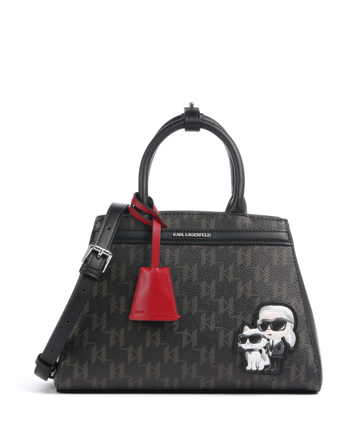Karl Lagerfeld Ikon Monogram Handbag brown/kl mono