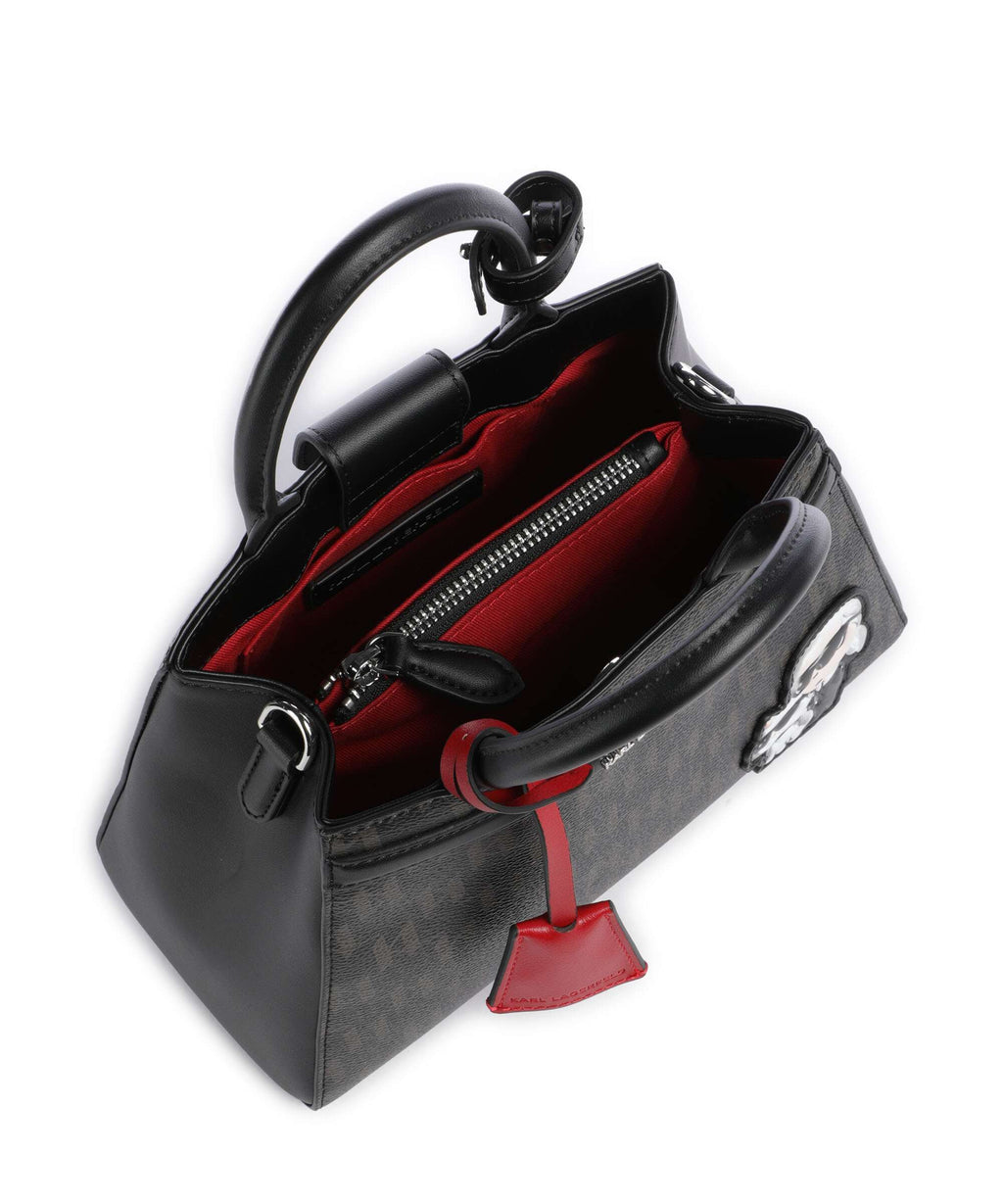 Karl Lagerfeld Ikon Monogram Handbag brown/kl mono