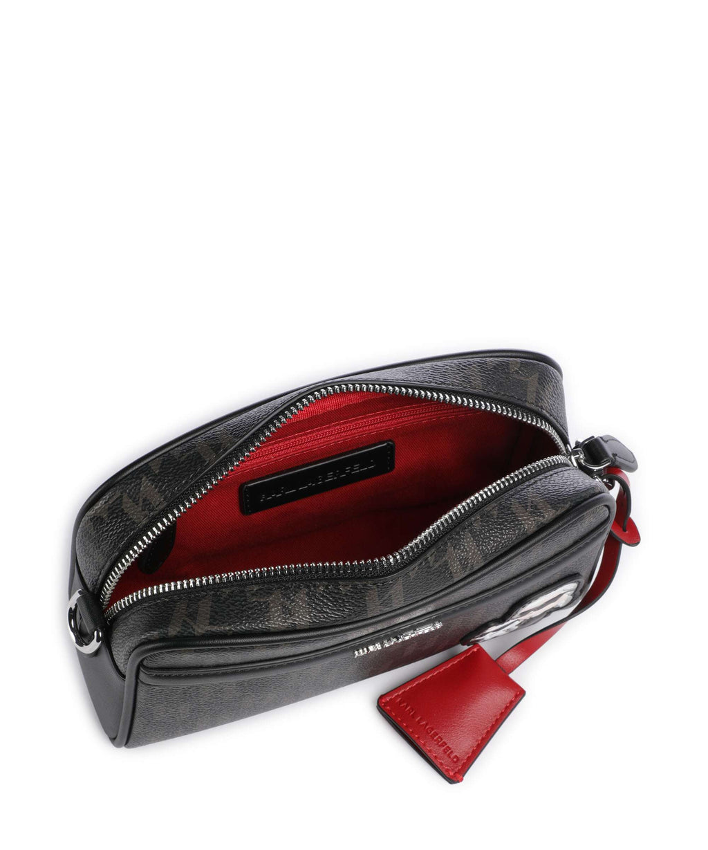 Karl Lagerfeld Ikon Monogram Crossbody bag brown/kl mono