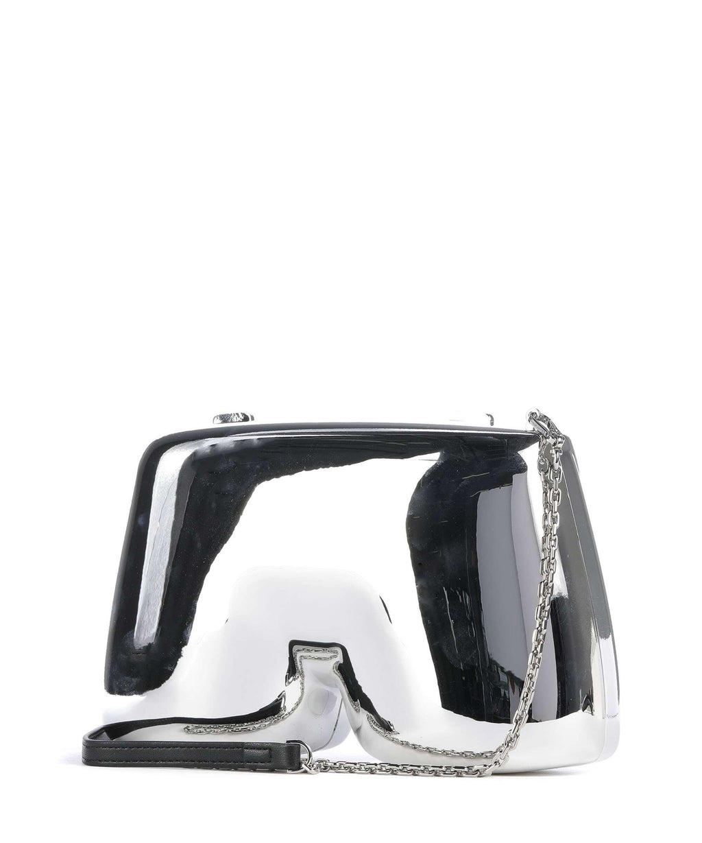 Karl Lagerfeld Ikon K Crossbody bag silver metal