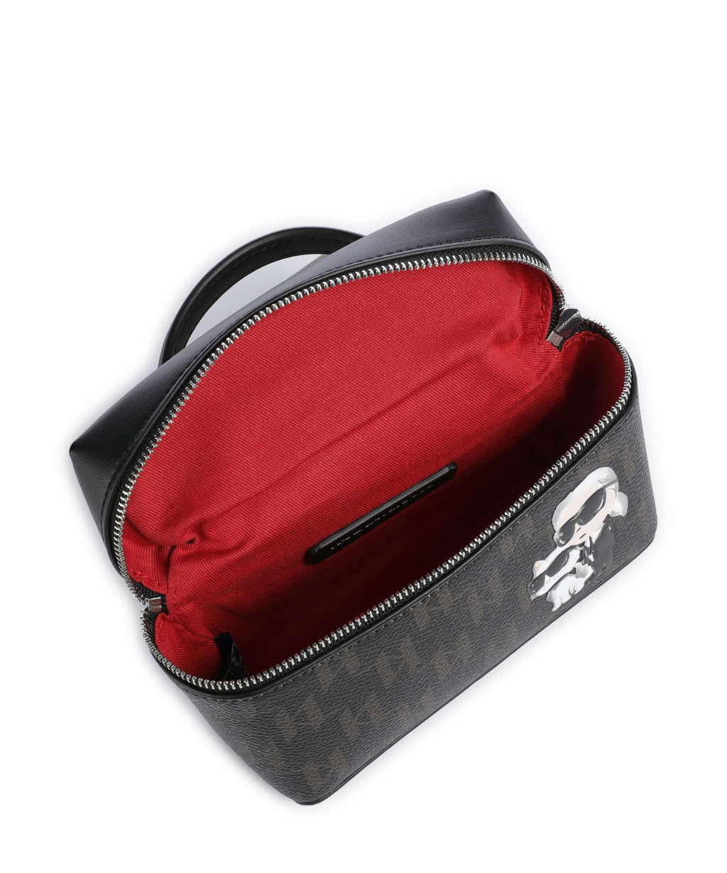 Karl Lagerfeld Ikon Monogram Small Crossbody bag brown/kl mono