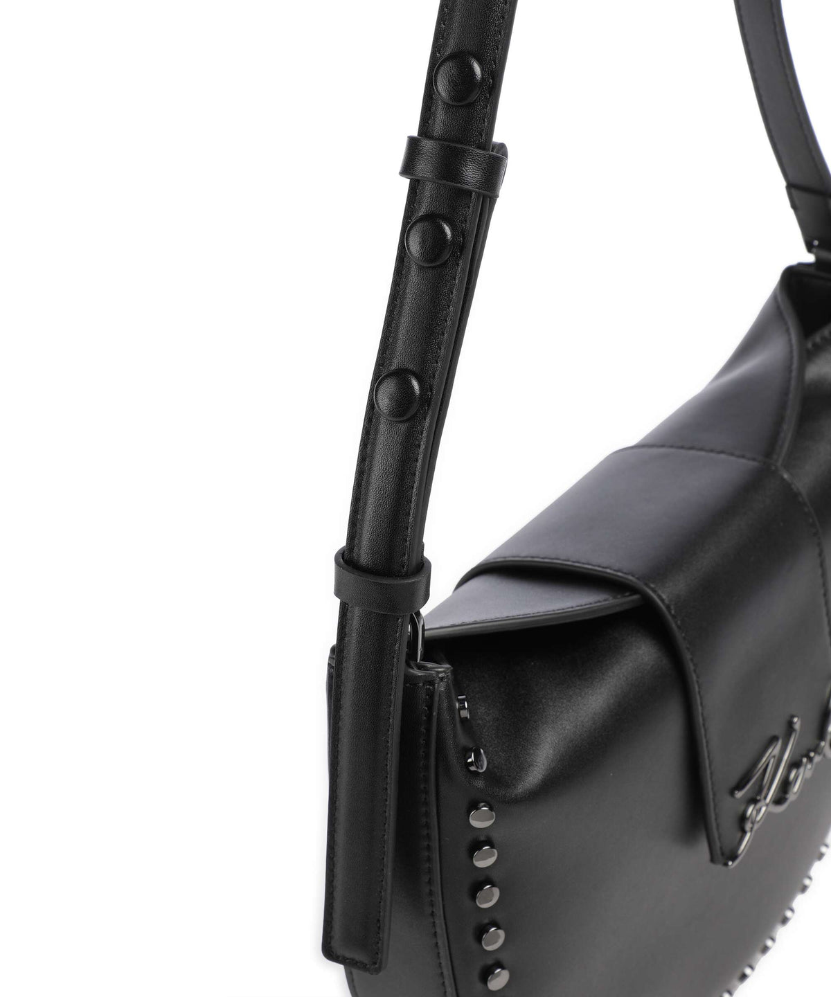 Karl Lagerfeld K/Signature Hobo bag black embellishment