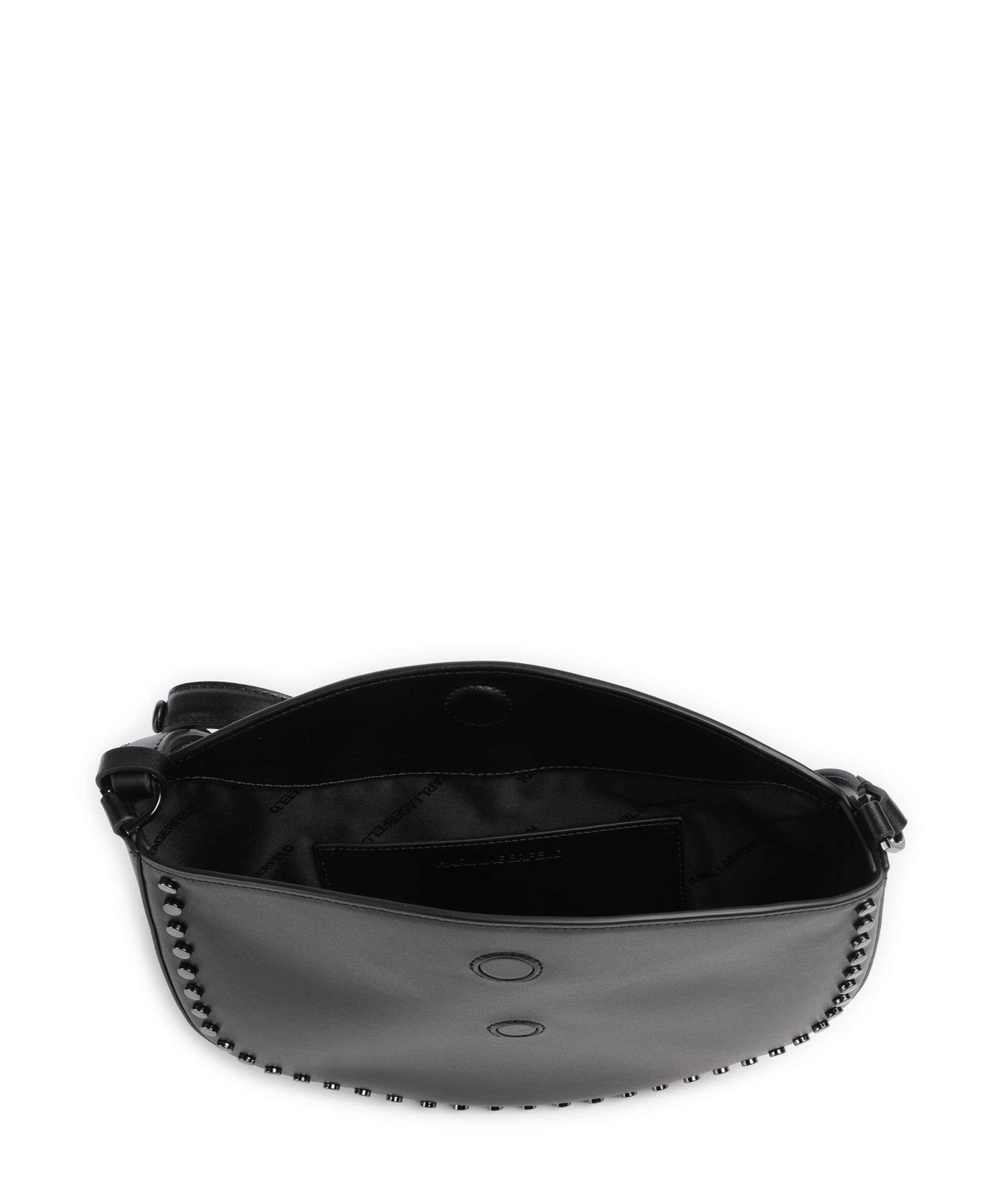 Karl Lagerfeld K/Signature Hobo bag black embellishment