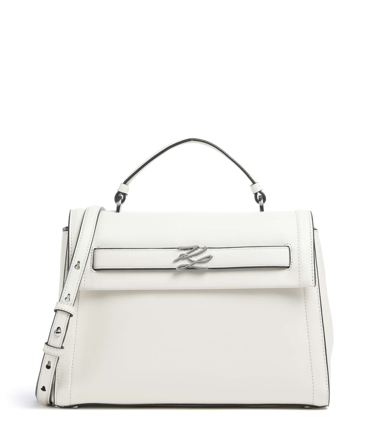 Karl Lagerfeld K/Autograph Medium Handbag off white