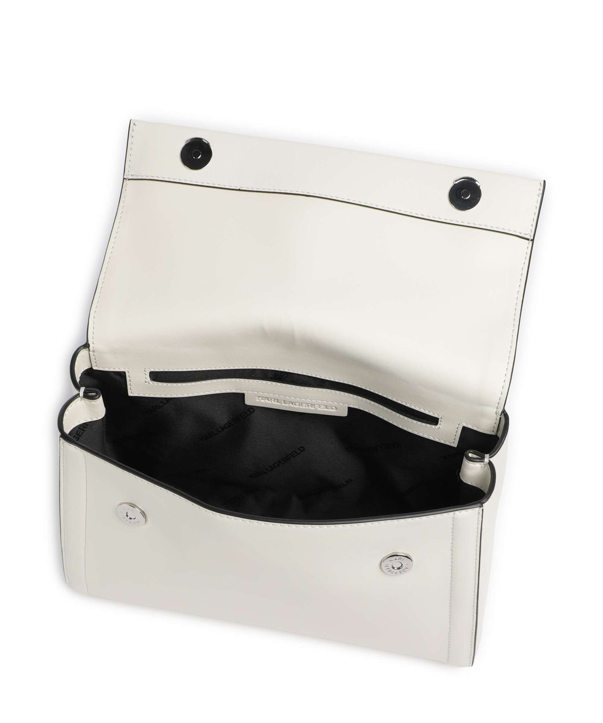 Karl Lagerfeld K/Autograph Medium Handbag off white
